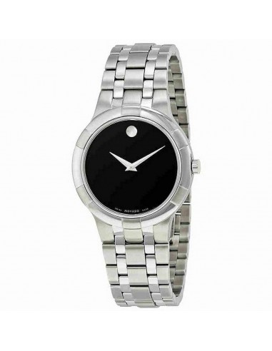 Movado Men's Quartz Watch - Metio Black Dial Stainless Steel Bracelet | 0606203 pas cher chine