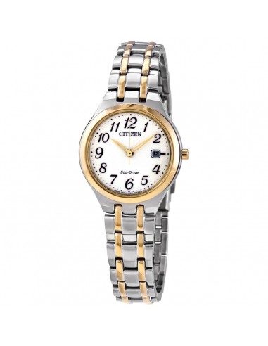 Citizen Women's Watch - Eco-Drive White Dial Two Tone Bracelet | EW2486-52A 2 - 3 jours ouvrés.