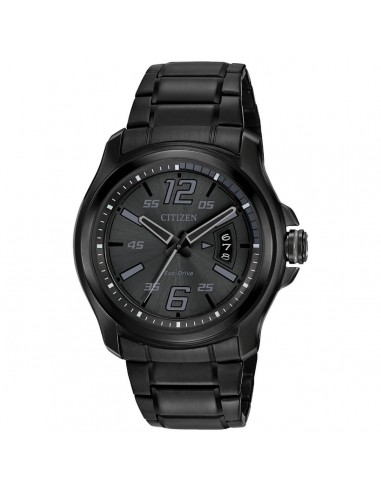 Citizen Men's Eco-Drive Watch - HTM Black Dial Bracelet | AW1354-82E français