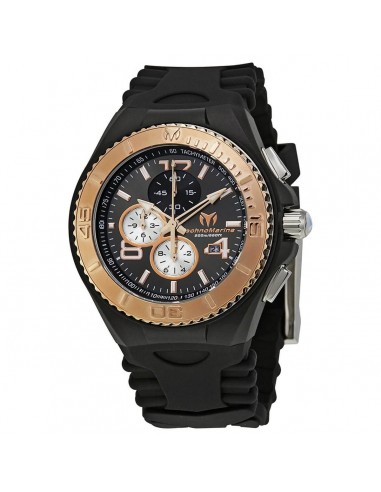 Technomarine Men's Chrono Watch - Cruise JellyFish Black Dial Strap | TM-115150 pas chere