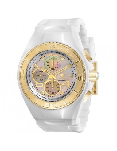 Technomarine Men's Chrono Watch - Cruise JellyFish MOP Dial White Strap | TM-115354 Vous souhaitez 