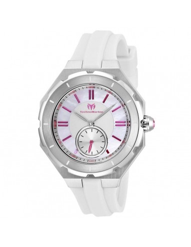 Technomarine Women's Quartz Watch - Cruise Sea White Rubber Strap | TM-118004 JUSQU'A -70%! 