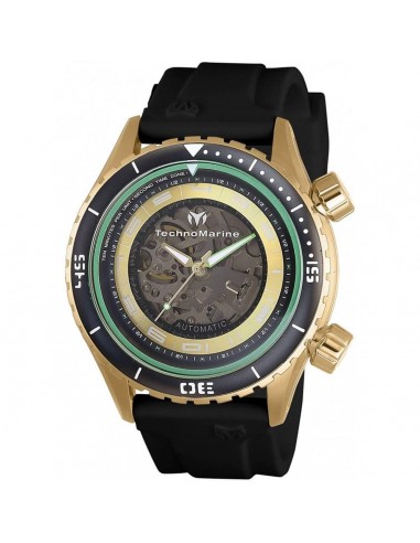 Technomarine Men's Automatic Watch - Manta Black Rubber Strap | TM-218005 Toutes les collections ici