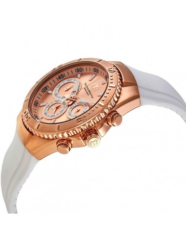 Technomarine Women's Chrono Watch - Sea Manta Rose Gold Tone Dial Strap | TM-218041 basket pas cher