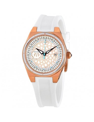 Technomarine Women's Quartz Watch - TechnoCell Rose Gold Case White Strap | TM-318083 Jusqu'à 80% De Réduction