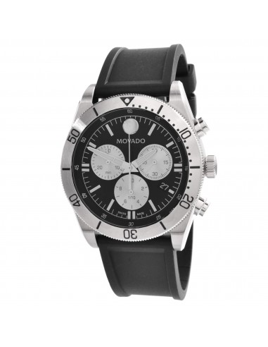 Movado Men's Chronograph Watch - Sport Black and Silver Tone Dial Strap | 0607438 Comparez plus de prix