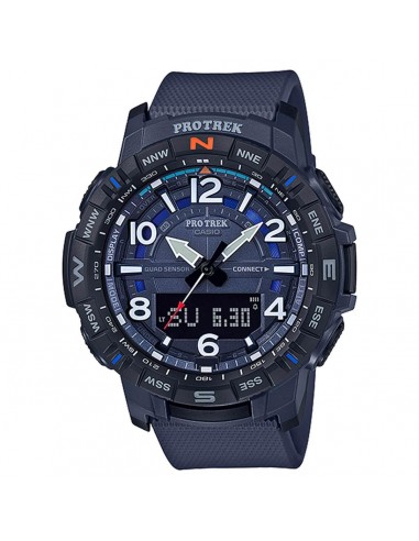 Casio Men's Bluetooth Watch - Pro Trek Ana-Digi Dial Blue Strap | PRTB50-2 prix