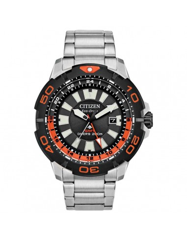 Citizen Men's Eco-Drive Watch - Promaster GMT Black and Orange Bezel | BJ7129-56E Voir les baskets