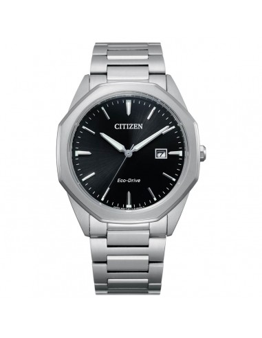 Citizen Men's Eco-Drive Watch - Corso Black Dial Stainless Steel Bracelet | BM7490-52E pas cher 