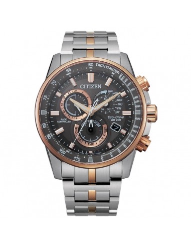 Citizen Men's Chronograph Watch - PCAT Grey Dial Two Tone Bracelet | CB5886-58H france