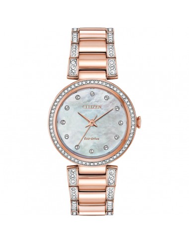 Citizen Women's Watch - Silhouette Crystal White MOP Dial Bracelet | EM0843-51D rembourrage situé sous