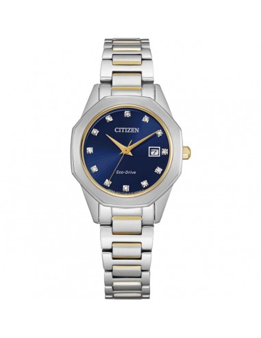 Citizen Women's Diamond Watch - Corso Blue Dial Two Tone Bracelet | EW2584-53L s'inspire de l'anatomie humaine