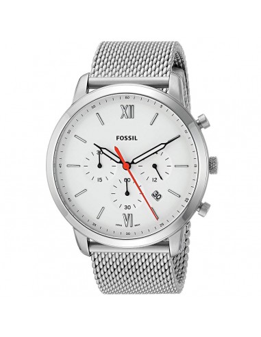 Fossil Men's Chronograph Watch - Neutra Quartz White Dial Mesh Bracelet | FS5382 l'achat 