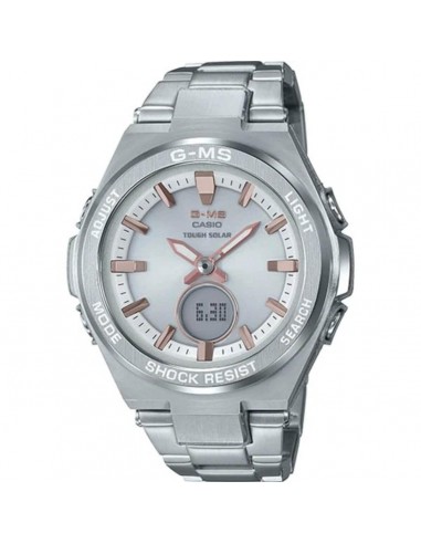 Casio Women's Ana-Digi Watch - Baby-G G-MS Silver Tone Resin Bracelet | MSGS200D-7A prix