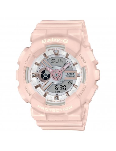 Casio Women's Analog-Digital Watch - Baby-G Pink Resin Strap | BA110RG-4A Véritable concentré