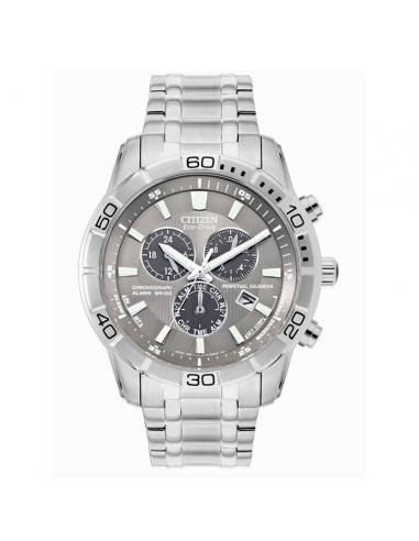 Citizen Men's Chronograph Watch - Eco Drive Grey and Black Dial Bracelet | BL5450-54H de technologie