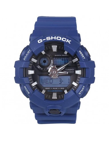 Casio Men's Ana-Digi Watch - G-Shock Black Dial Blue Resin Strap | GA700-2A Véritable concentré