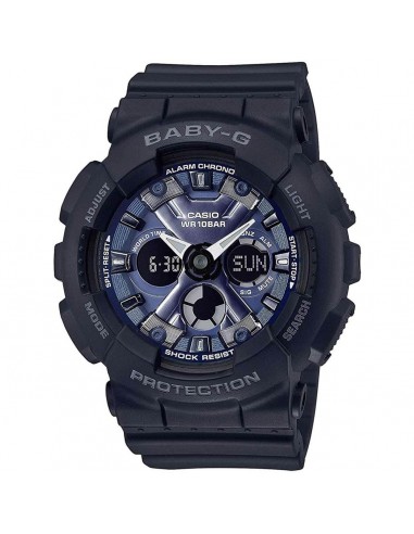 Casio Women's Ana-Digi Watch - Baby-G Blue Dial Black Resin Strap | BA130-1A2 l'achat 