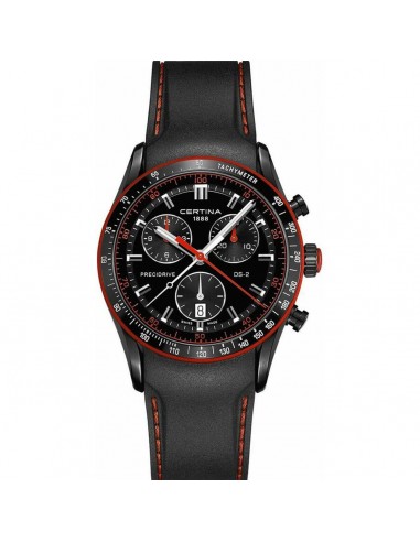 Certina Men's Chrono Watch - DS 2 Black Dial Rubber Strap | C024.447.17.051.33 50-70% off 