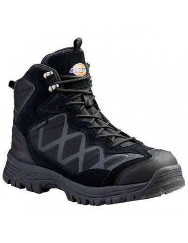 Dickies Men's Work Boots - Frontier Black Hike Steel Toe Medium | DK505003BLK offre 