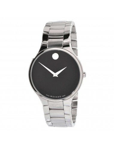 Movado Men's Quartz Watch - Serio Black Dial Stainless Steel Bracelet | 0607283 en ligne