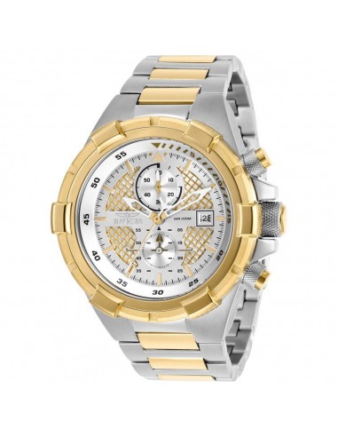 Invicta Men's Chronograph Watch - Aviator Quartz Silver & Gold Dial Bracelet | 28120 du meilleur 