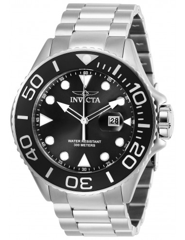 Invicta Men's Bracelet Watch - Pro Diver Rotating Bezel Black Dial Steel | 28765 la colonne vertébrale