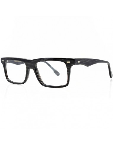 Cutler and Gross Men's Eyeglasses - Black Grain Frame Demo Lens | 1096-BGR-C-51-16-145 de France