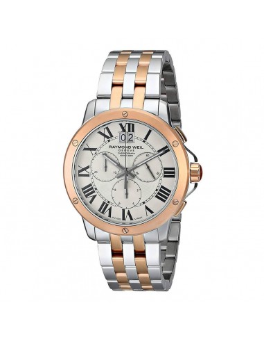 Raymond Weil Men's Chronograph Watch - Tango Silver Dial Two Tone | 4891-SP5-00660 outlet