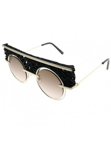 Oxydo Unisex Sunglasses - Gold and Black Metal Frame | O.No-1-0J5G-JL-44-24-145 une grave pollution 