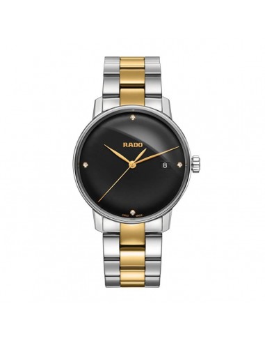 Rado R22864712 Men's Diamond Watch - Coupole Steel & Yellow Ceramic Diamond | R22864712 destockage