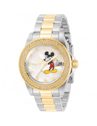 Invicta Women's Quartz Watch - Disney Mickey Mouse MOP Dial Two Tone Bracelet | 32483 Comparez et commandez 