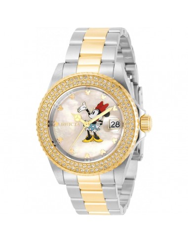 Invicta Women's Quartz Watch - Disney Minnie Mouse MOP Dial Two Tone Bracelet | 32486 Les magasins à Paris