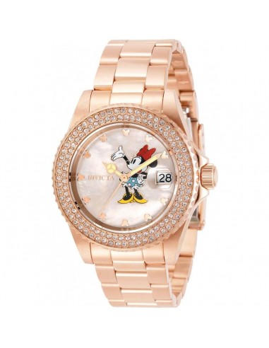 Invicta Women's Quartz Watch - Disney Minnie Mouse MOP Dial Rose Gold Bracelet | 32487 Comparez plus de prix