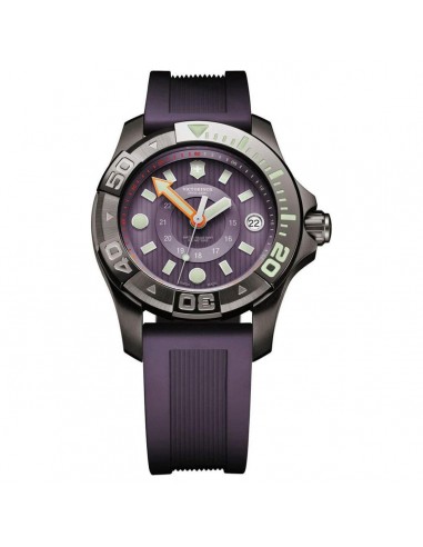 Victorinox Swiss Army Men's Watch - Dive Master 500 Purple Rubber Strap | 241558 Comparez et commandez 