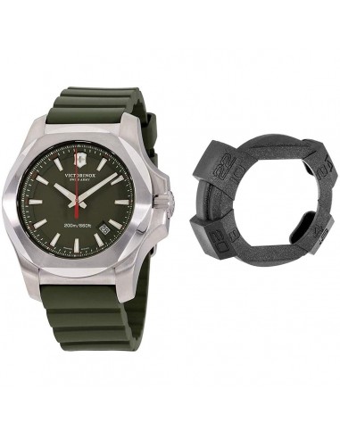 Victorinox Swiss Army Men's Watch - I.N.O.X. Green Dial Rubber Strap | 241683.1 meilleur choix