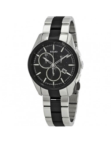 Rado Men's Chronograph Watch - Hyperchrome Black Dial Two Tone Bracelet | R32038152 Economisez 