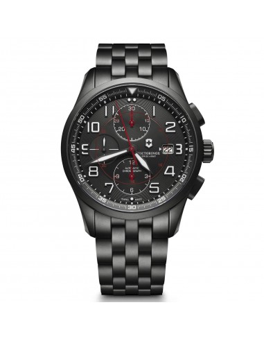 Victorinox Swiss Army Men's Automatic Chronograph Watch - AirBoss Black Dial Bracelet | 241741 online