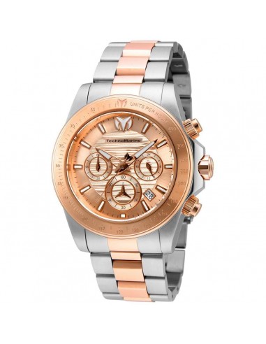 Technomarine Men's Chronograph Watch - Manta Ray Rose Gold Dial Bracelet | TM-219007 le concept de la Pate a emporter 