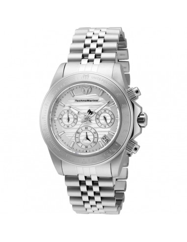 Technomarine Women's Chronograph Watch - Manta Ray Silver Tone Bracelet | TM-219025 Faites des économies