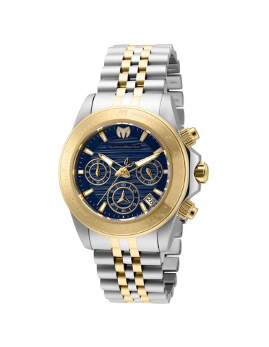 Technomarine Women's Chrono Watch - Manta Ray Blue Dial Two Tone Bracelet | TM-219028 en ligne