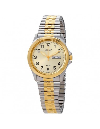 Citizen Men's Quartz Watch - Gold Tone Dial Stainless Steel Bracelet | BF0574-92P soldes