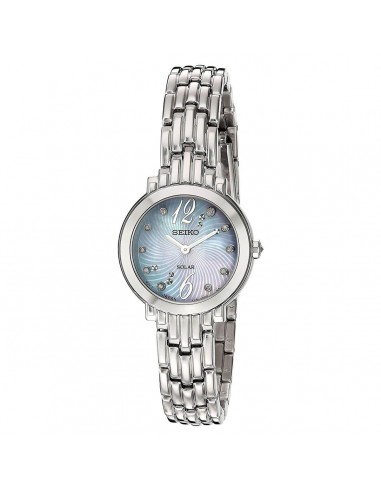 Seiko Women's Diamond Watch - Tressia MOP Dial Stainless Steel Bracelet | SUP353 destockage