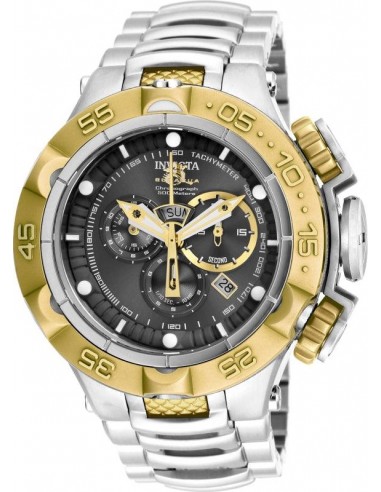 Invicta Men's Chrono Watch - Subaqua NOMA V Gunmetal Dial Two Tone Bracelet | 15924 d'Europe débarque