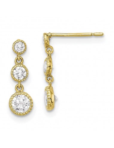 10K CZ Dangle Earrings sur le site 