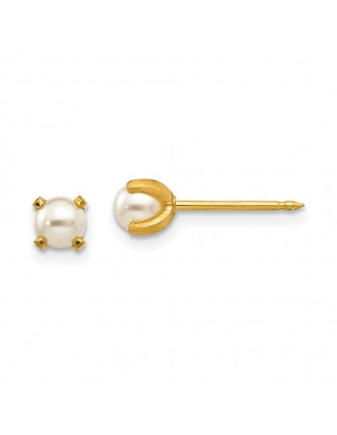 Inverness 18k 4mm Prong Simulated Pearl Earrings shop