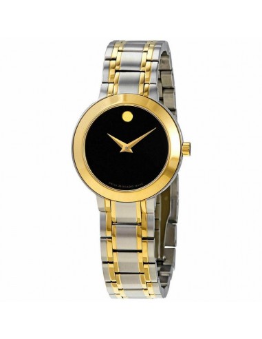 Movado Women's Quartz Watch - Stiri Black Dial Two Tone Bracelet | 0607281 acheter en ligne