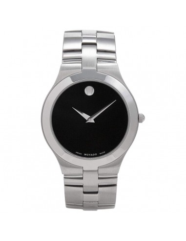 Movado Men's Quartz Watch - Juro Black Dial Stainless Steel Bracelet | 0605023 pas cher 