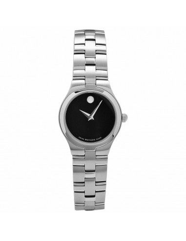 Movado Women's Quartz Watch - Juro Black Dial Stainless Steel Bracelet | 0605024 pas chere