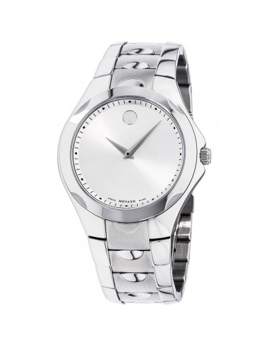 Movado Men's Quartz Watch - Luno Silver Tone Dial Stainless Steel Bracelet | 0606379 des créatures d'habitude